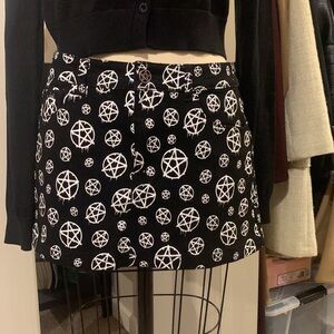 Grave Girls Pentagram Mini Skirt
